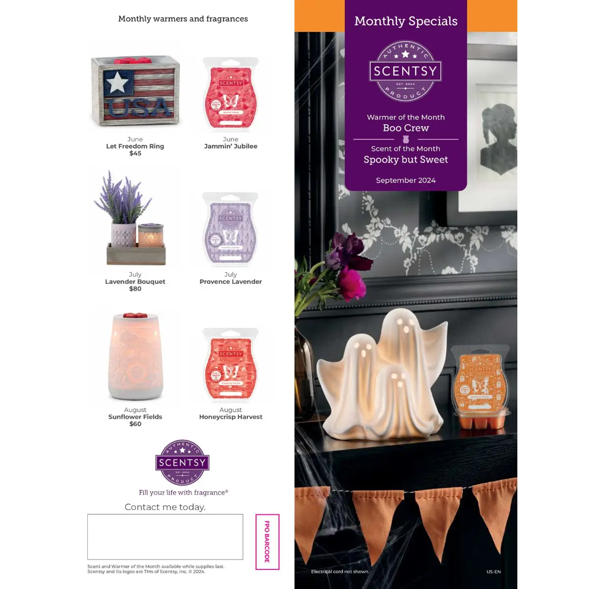 Scentsy September 2024 Warmer of the Month - Boo Crew Ghost Warmer + Spooky But Sweet