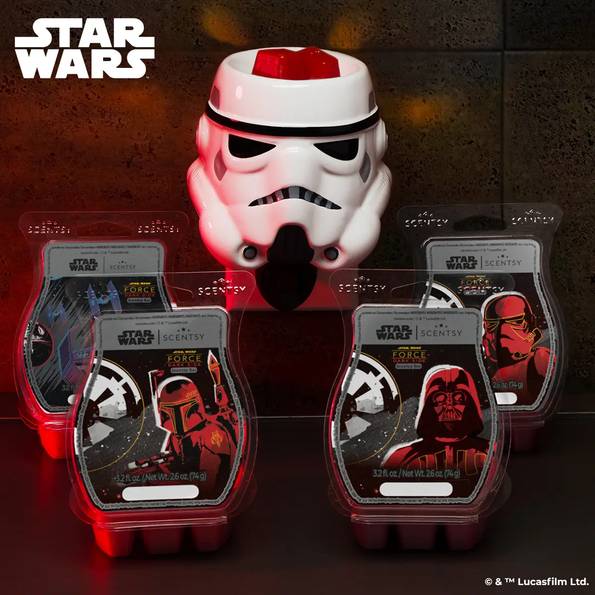 Scentsy Death Star Warmer + Stormtrooper Mini Warmer