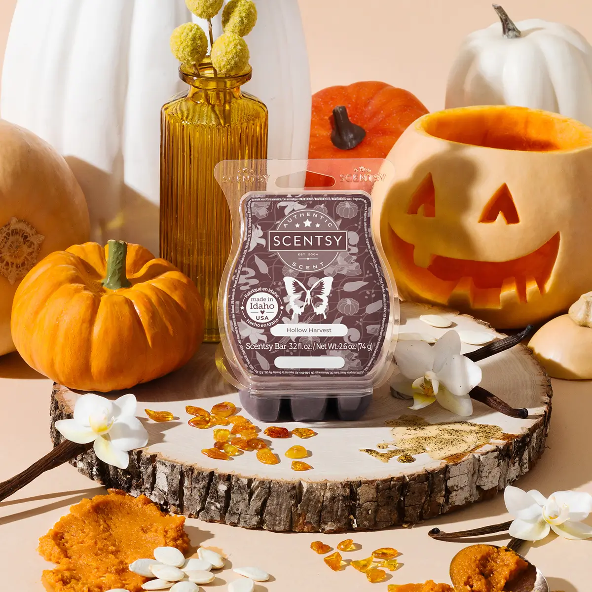 Gourdy Goodness Pumpkin Roll Scentsy Wax Collection