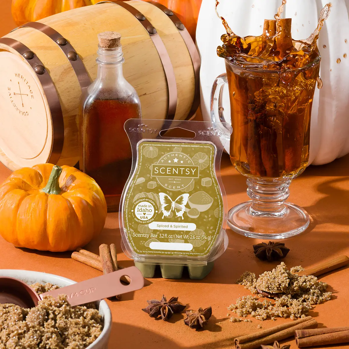 Gourdy Goodness Pumpkin Roll Scentsy Wax Collection