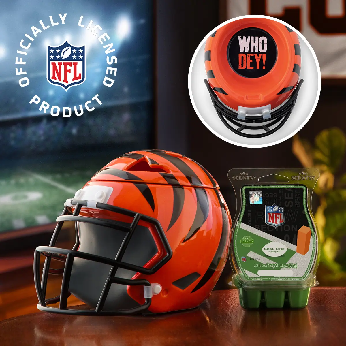 Scentsy NFL 2025 Helmet Warmer Collection