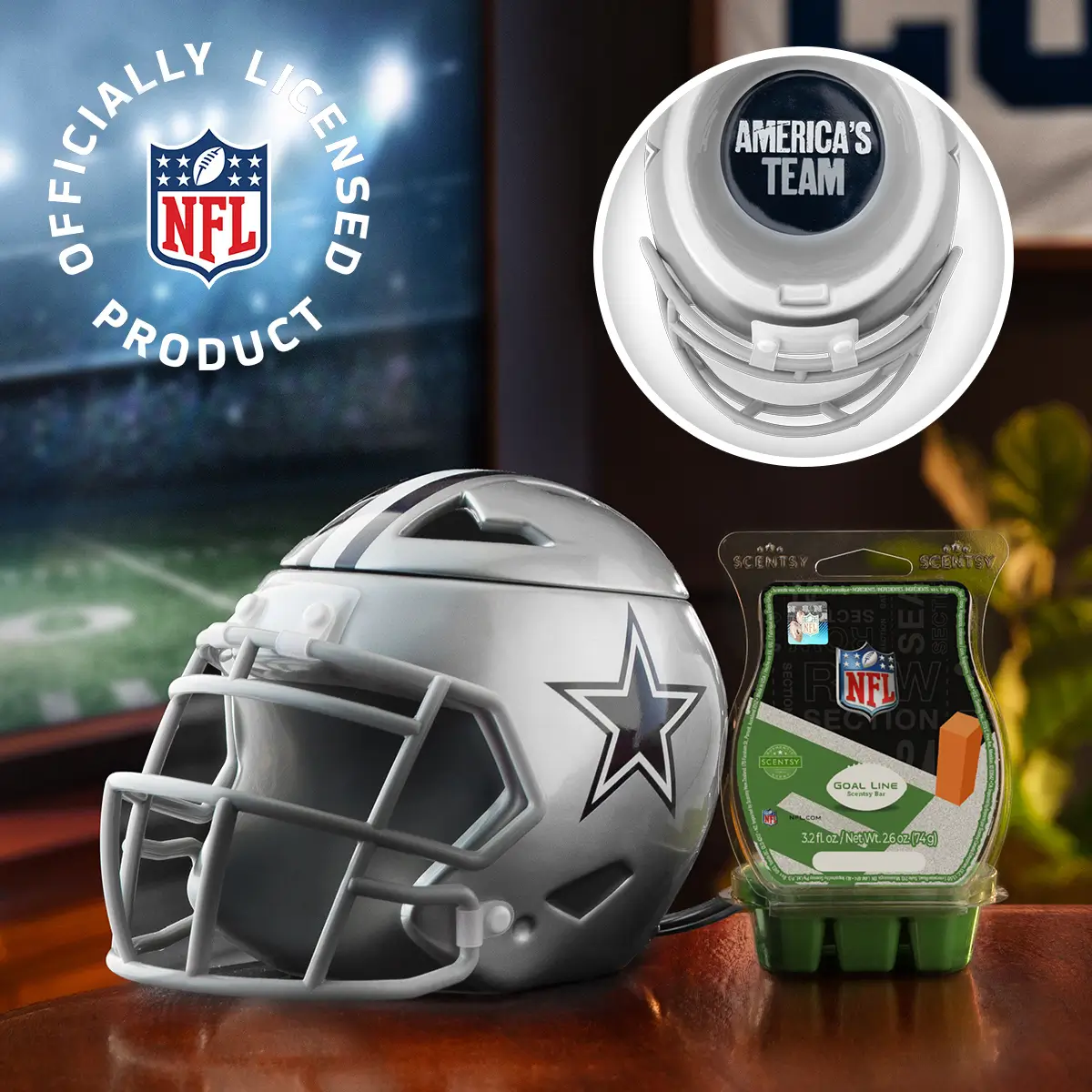 Scentsy NFL 2025 Helmet Warmer Collection