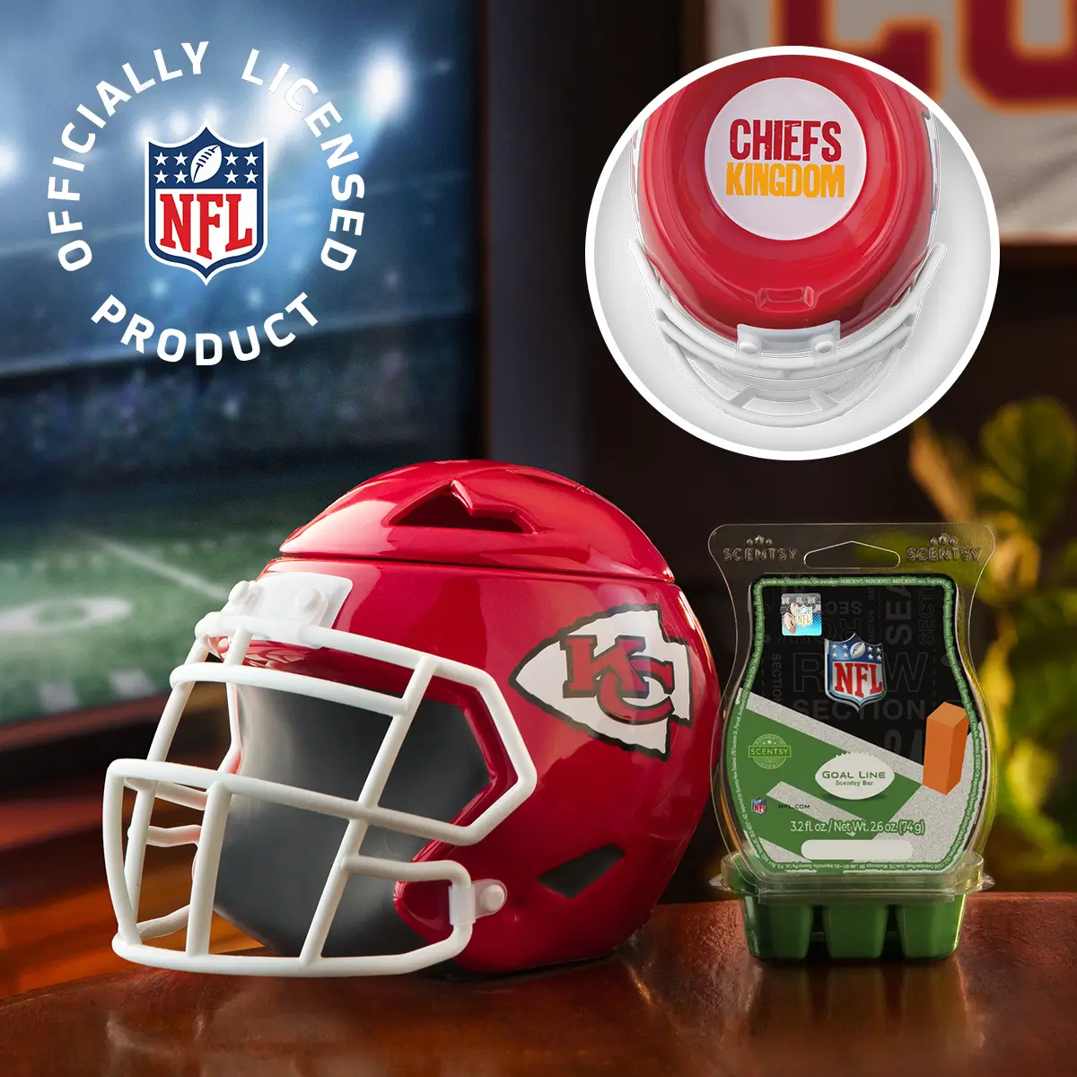 Scentsy NFL 2025 Helmet Warmer Collection