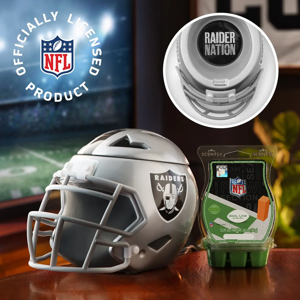 Scentsy NFL 2025 Helmet Warmer Collection