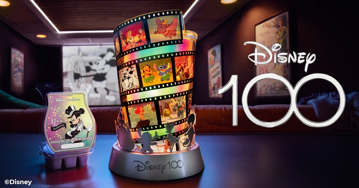 Disney 100th Celebration Scentsy Collection Warmer & Wax