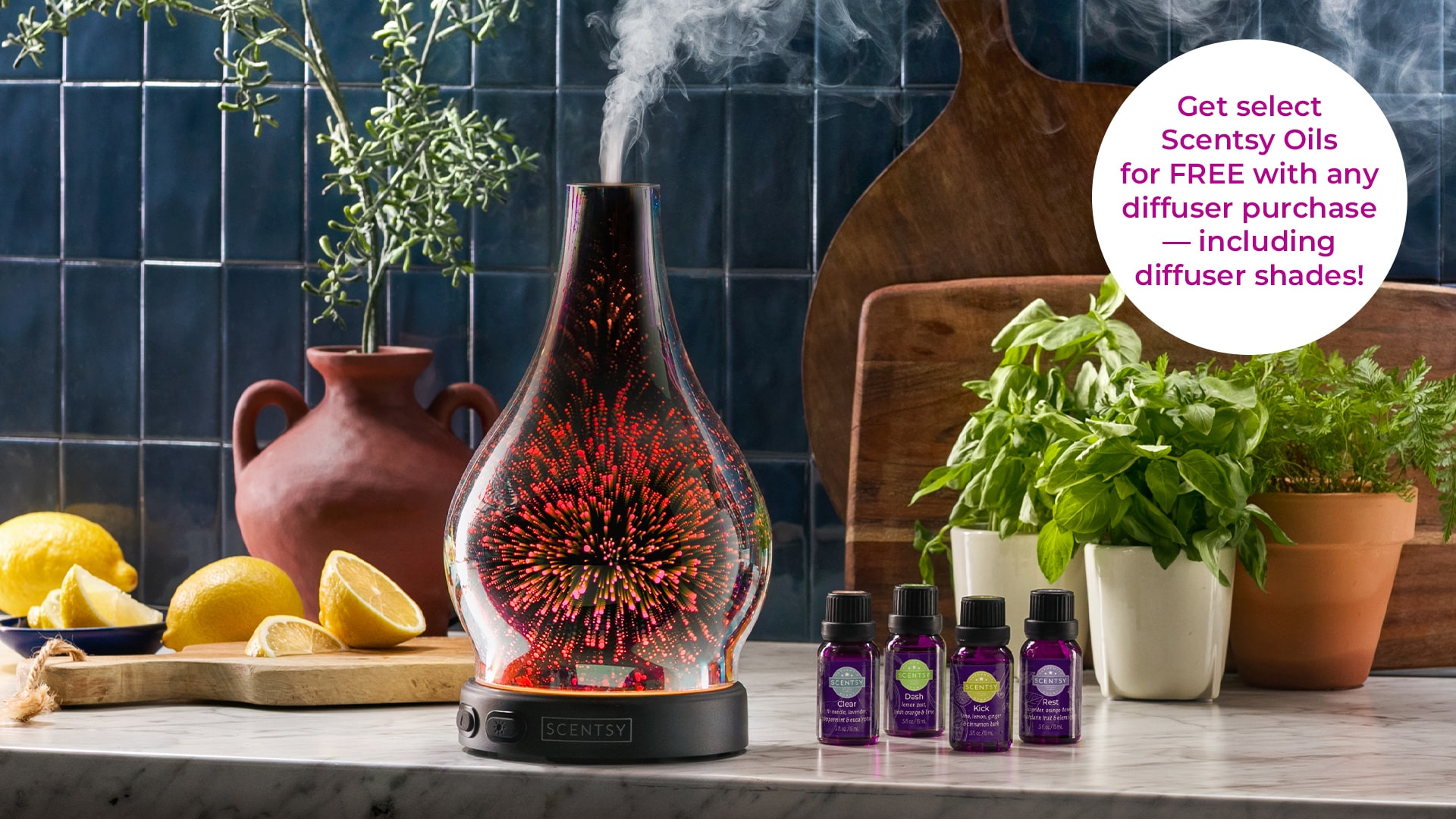 Scentsy Diffuser Bundle Deals FREE Oils