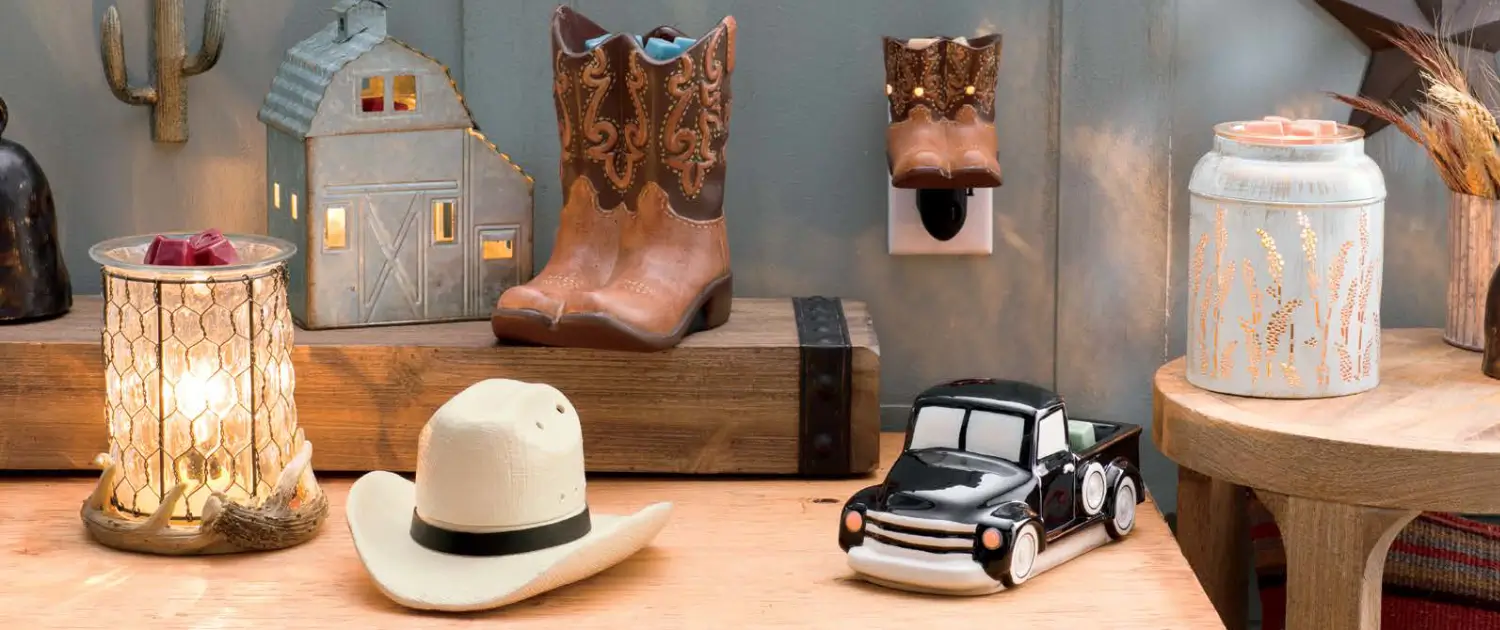 Country Scentsy: Cowboy Hat, Rodeo Boots & Cow Skull Warmers