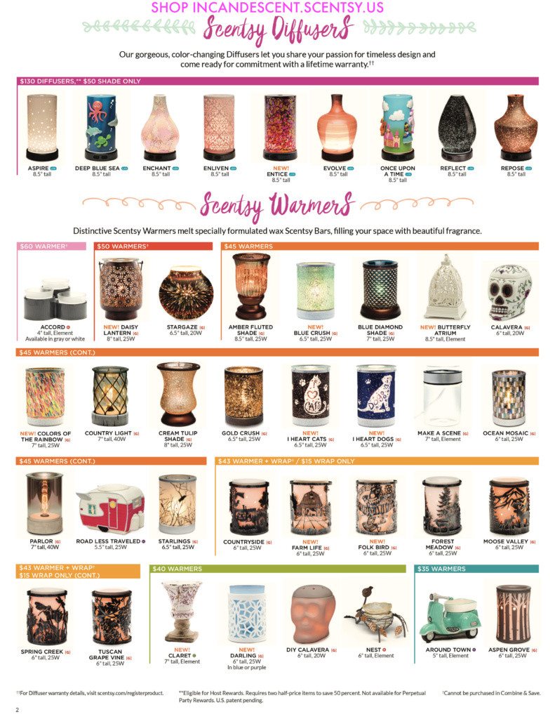 SCENTSY SPRING SUMMER 2017 BROCHURE PAGE 2
