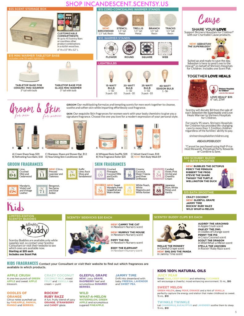 SCENTSY SPRING SUMMER 2017 BROCHURE PAGE 7