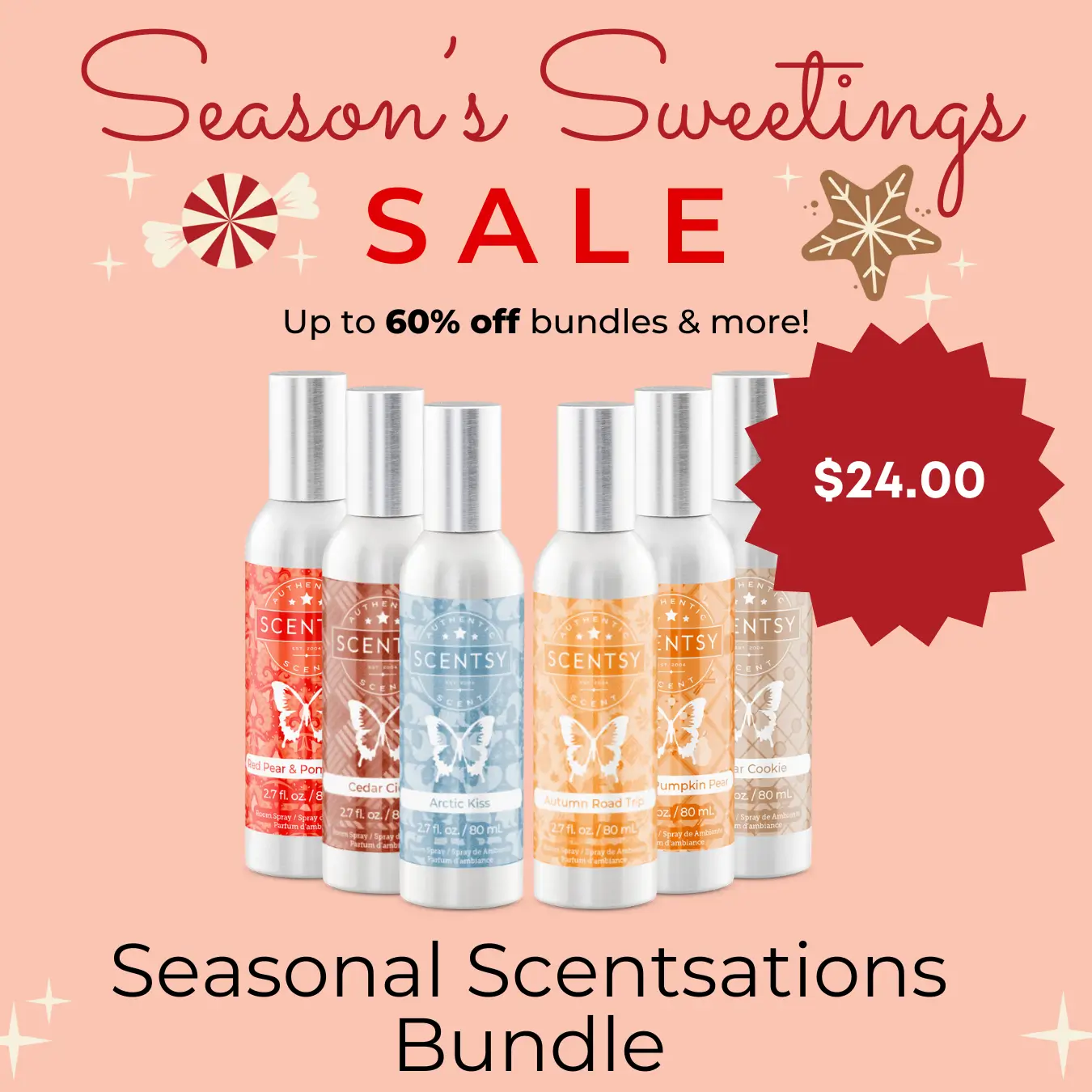 Scentsy Season's Sweetings Flash Sale