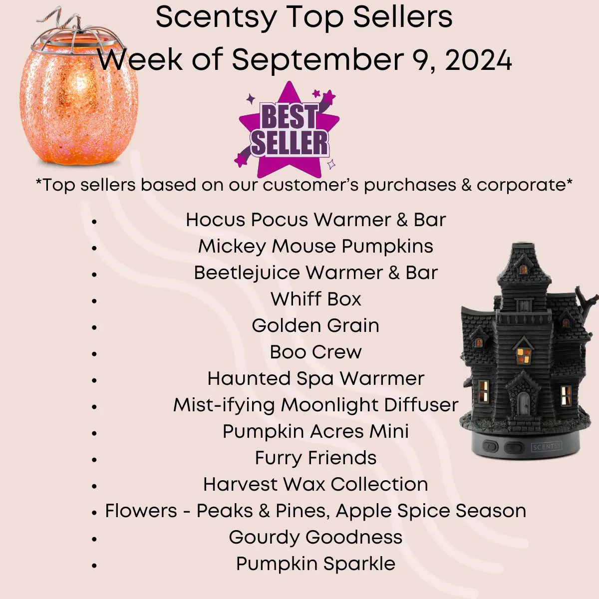Scentsy Top Sellers - Week of September 9, 2024