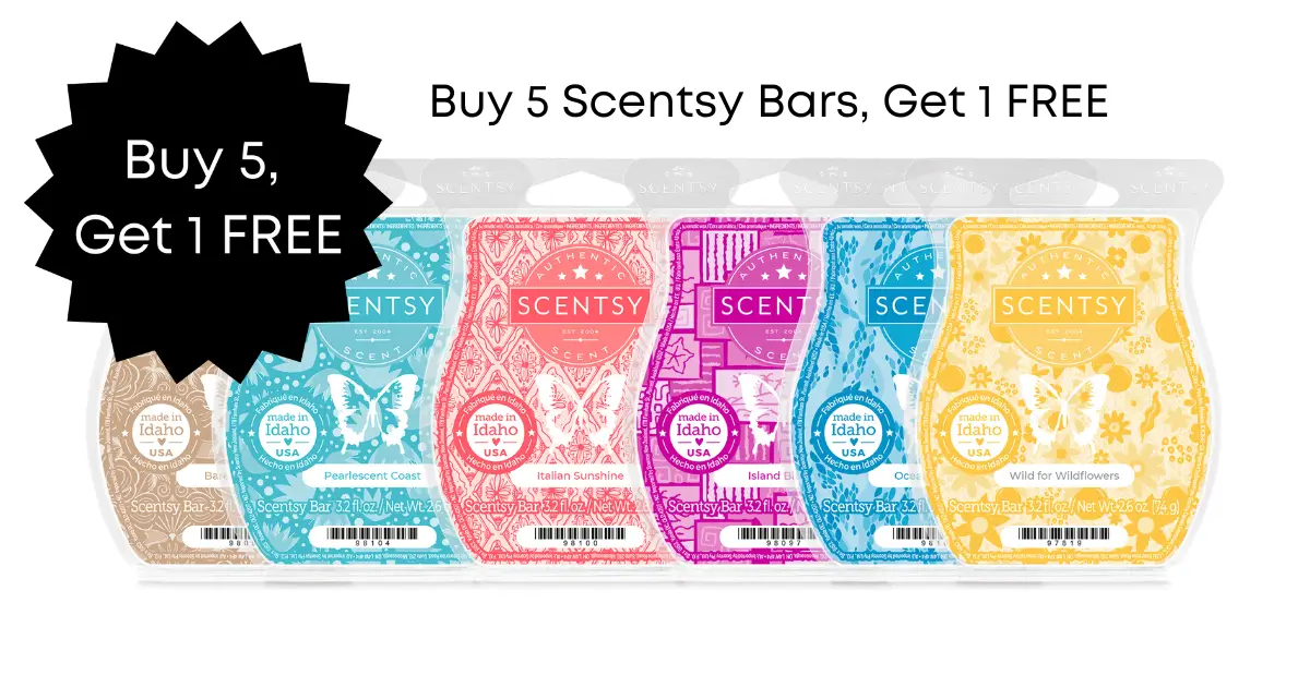 Buy 5 Scentsy Bars, Get 1 FREE | Contact Us For Special Pricing
