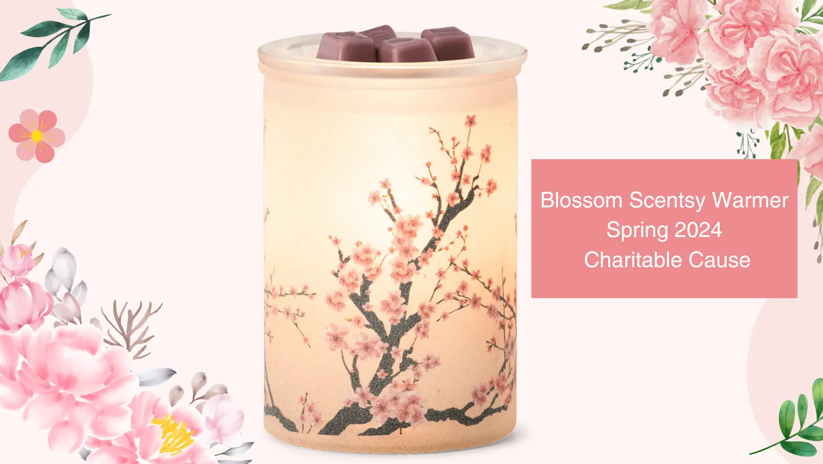 Cherry Blossom Scentsy Warmer | Spring 2024 Charitable Cause