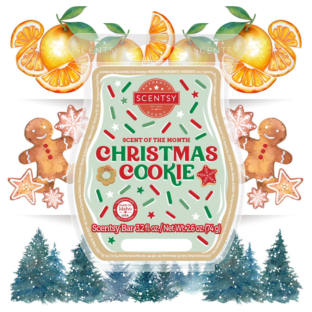 Scentsy November 2024 Warmer of the Month - Snow Stopper Prismatic Snowman + Christmas Cookie
