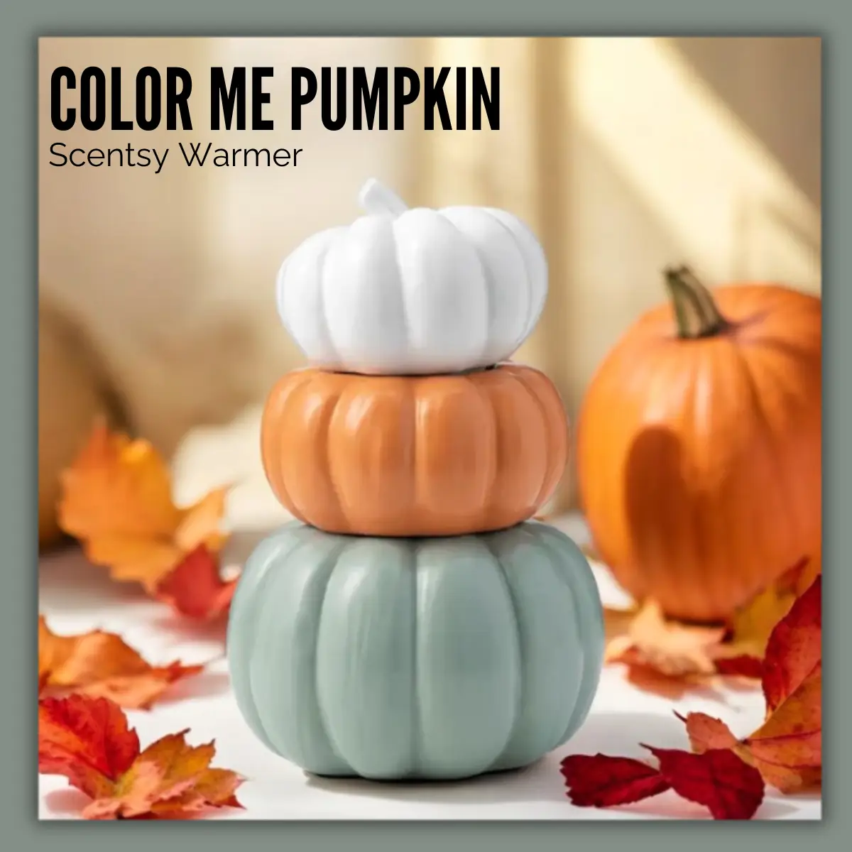 Scentsy October 2024 Warmer of the Month - Color Me Pumpkin + Vanilla Chestnut