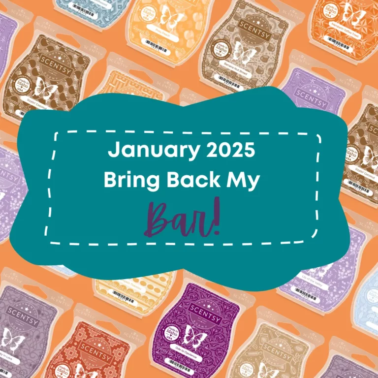 Scentsy Bring Back my Bar Winners January 2025