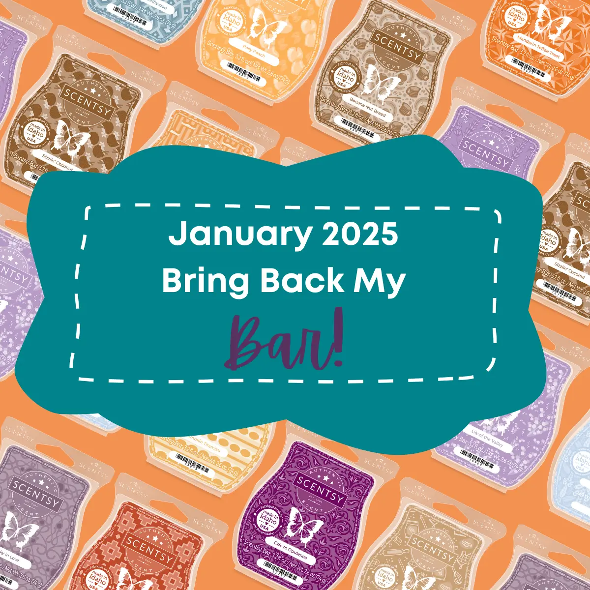 Scentsy Bring Back my Bar Winners January 2025