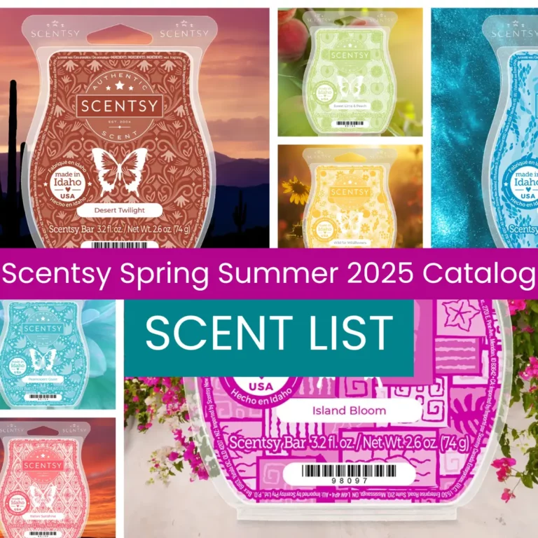 View the Scentsy 2025 Spring Summer Catalog Scent List