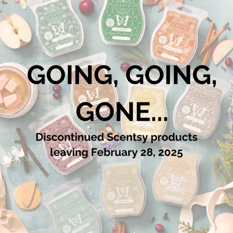 Scentsy Spring 2025 Discontinued List of Products leaving 2/28