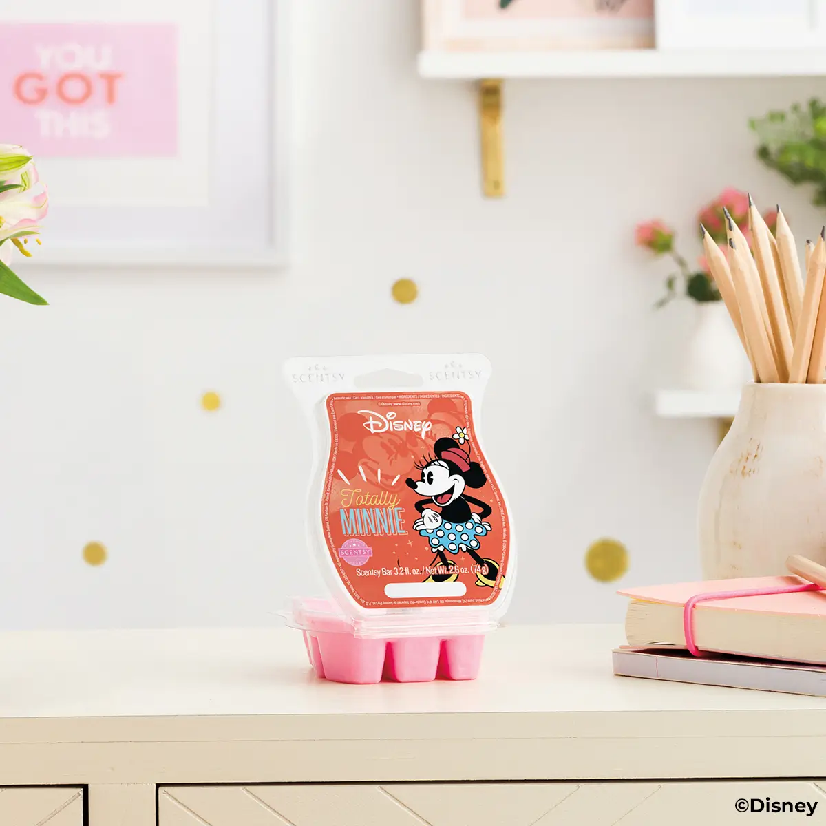 Disney Minnie Mouse Scentsy Charm Clip & Bar