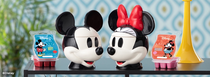 Mickey Mouse and Minnie Mouse Scentsy Warmers with Scentsy B