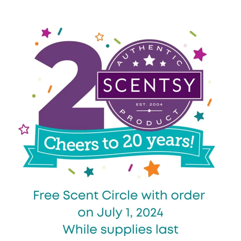 Cheers to 20 Years with Scentsy | Free Scent Circle on July 1, 2024