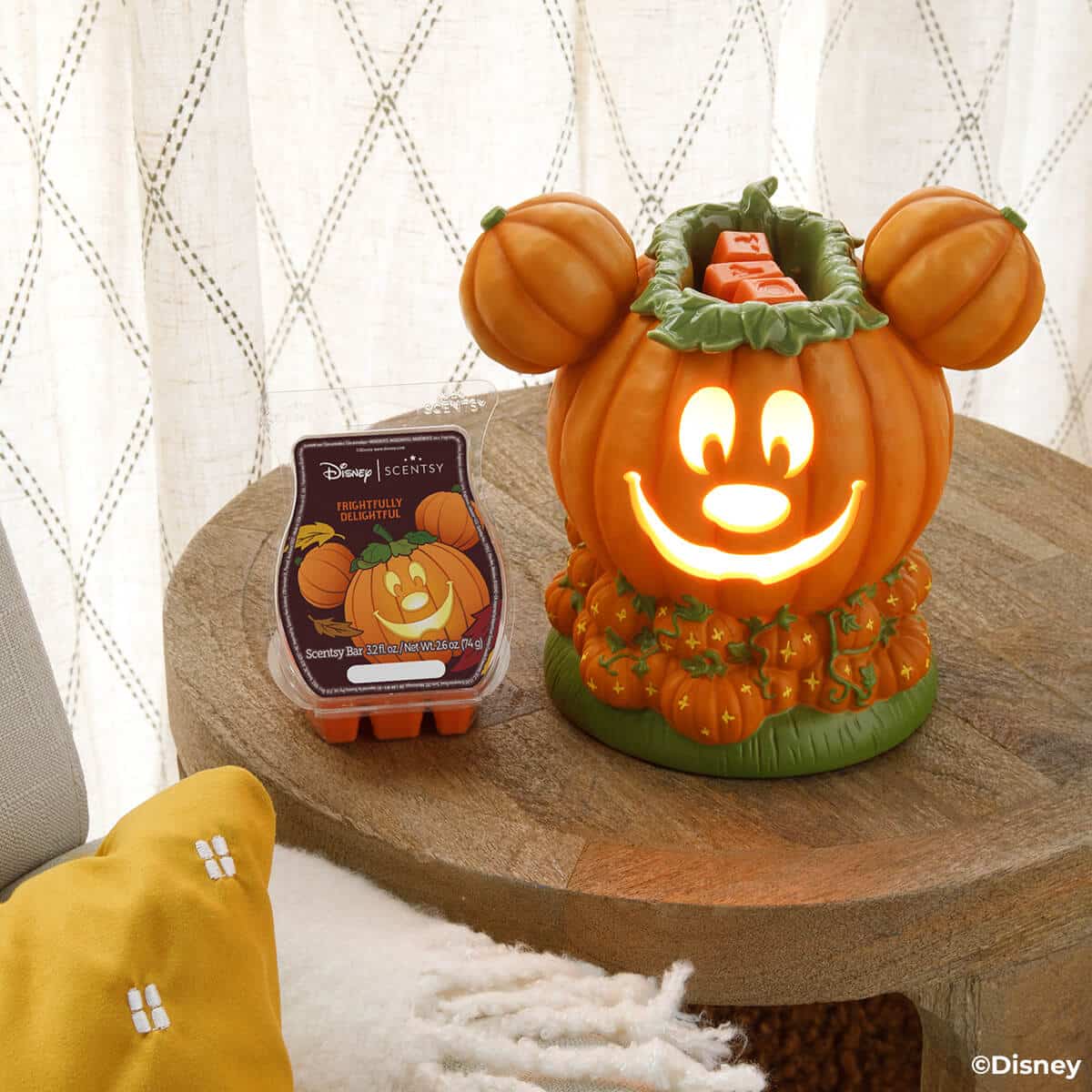 Mickey Mouse Jack O' Lantern Scentsy Warmer & Buddy | Disney Halloween