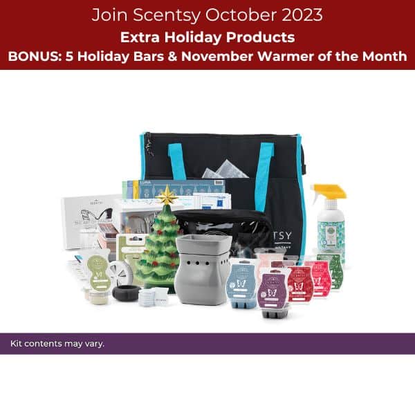 October 2023 Scentsy Starter Kit + Holiday Bars & Merry Little Christmas Warmer | Join Special