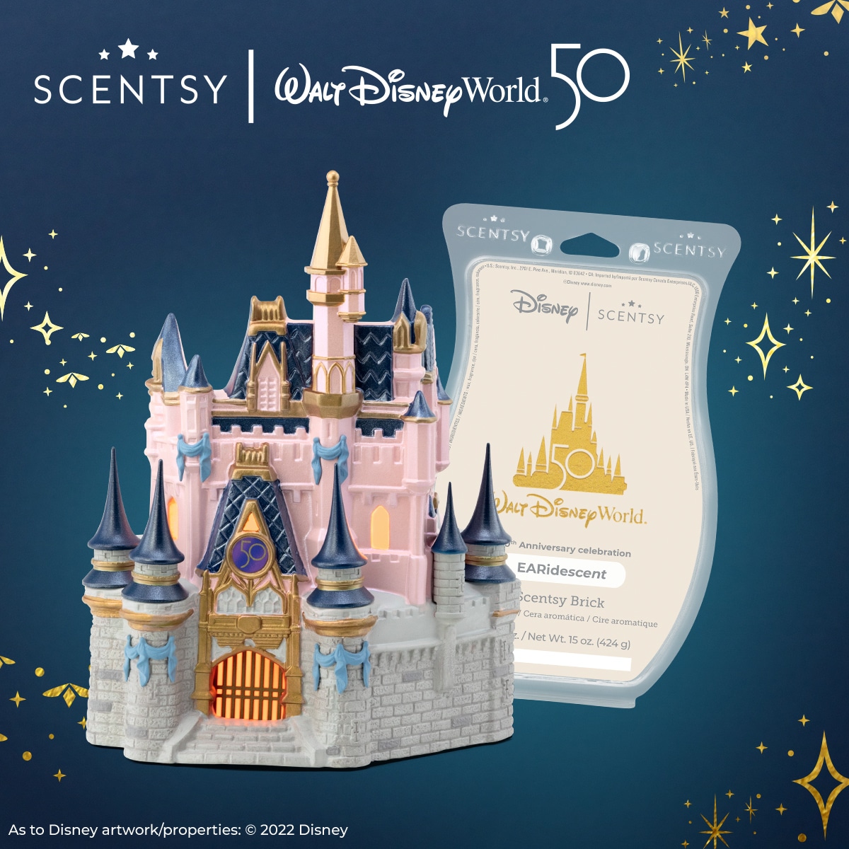 MT FW22 Disney WDW50thAnniversary Cinderella Castle EARidescent Brick R1