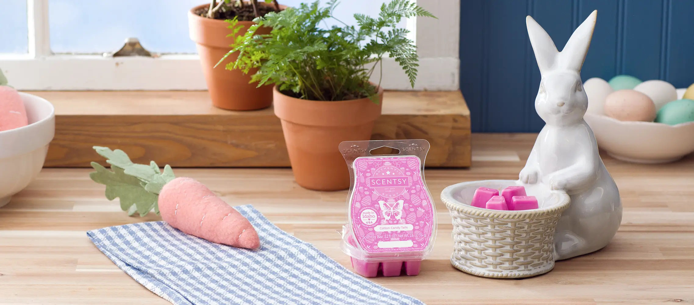 Scentsy March 2024 Warmer & Scent of the Month | Happy Hare + Cotton Candy Tails