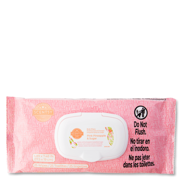 Pink Pineapple & Sugar Scentsy Body Wipes