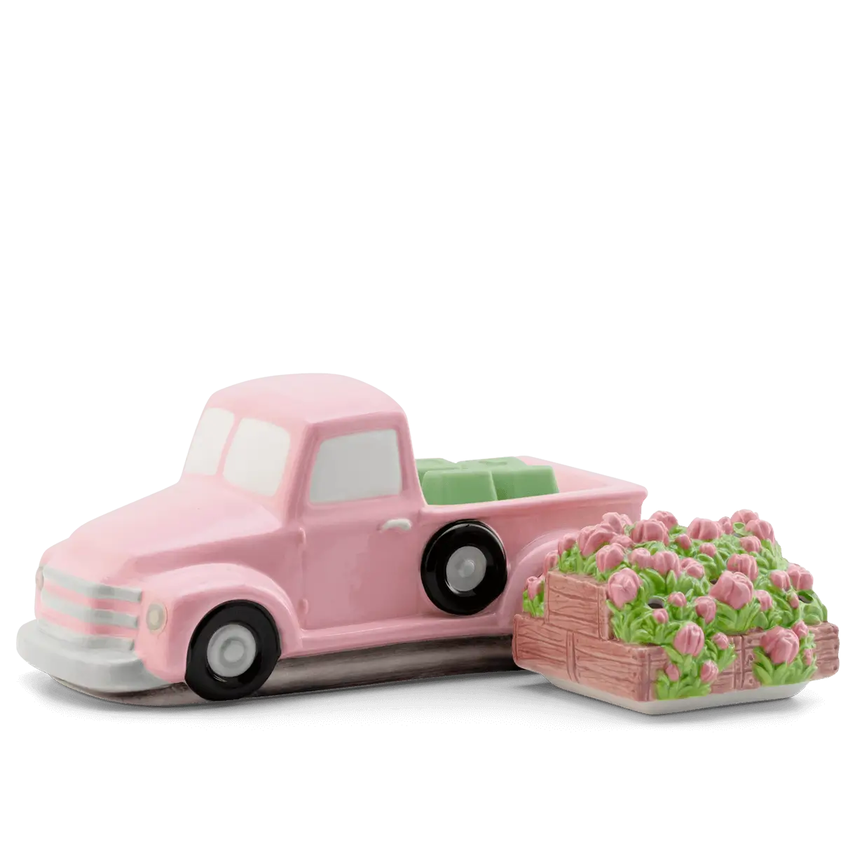 Scentsy May 2024 Warmer & Scent of the Month - Retro Pink Truck Warmer Flower Delivery Lid + Bloom-ing Marvelous