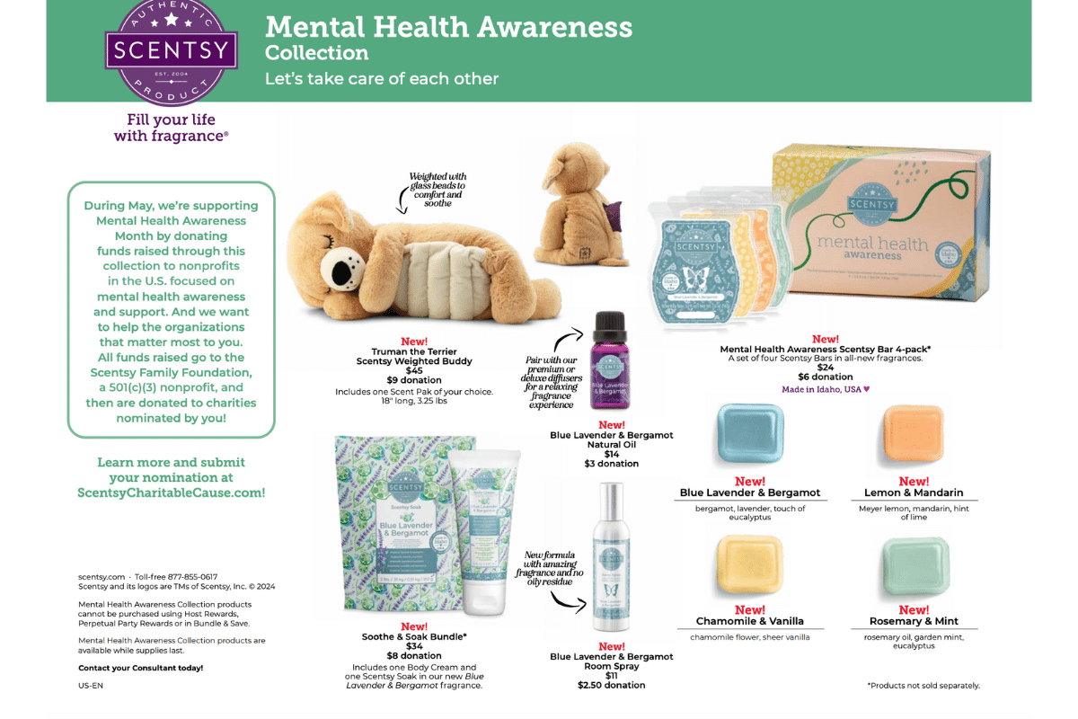 Scentsy Mental Health Awareness Collection