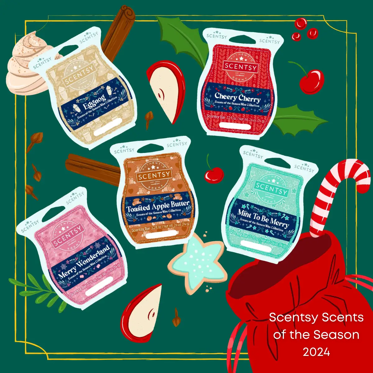 Scentsy Scents of the Season 2024 Wax Collection