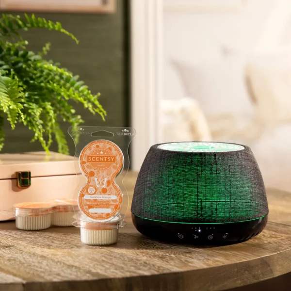 Scentsy Air Quad Large Fan Diffuser - Black Crosshatch