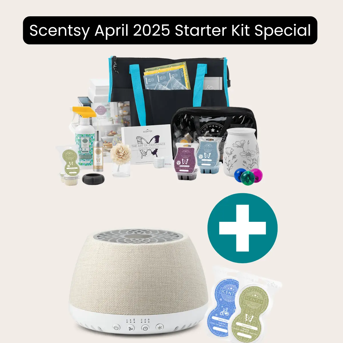 Join Scentsy in April 2025 Special Kit with Scentsy Air Quad Linen & Pods