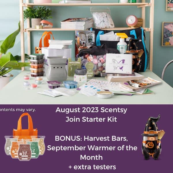 Join Scentsy in August | Fall 2023 Enhanced Starter Kit | Bonus Harvest Bars & September Warmer