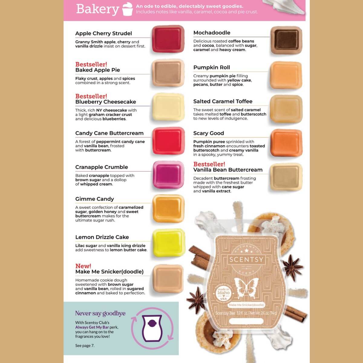 Complete Scentsy Fall Winter 2023 Catalog Scent List