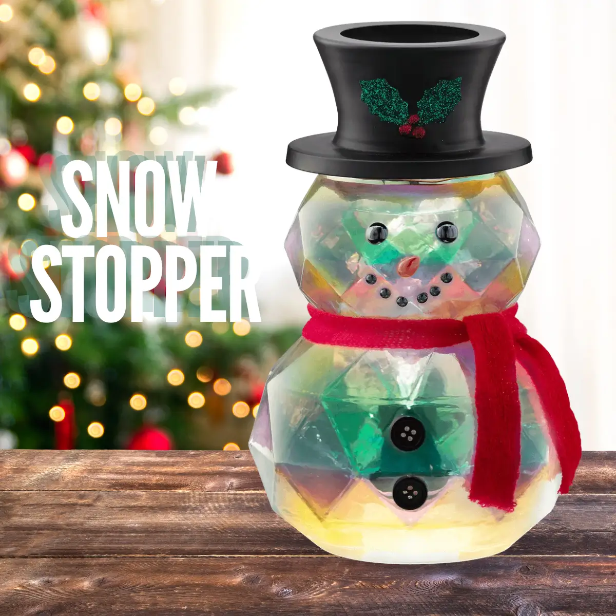 Scentsy November 2024 Warmer of the Month - Snow Stopper Prismatic Snowman + Christmas Cookie