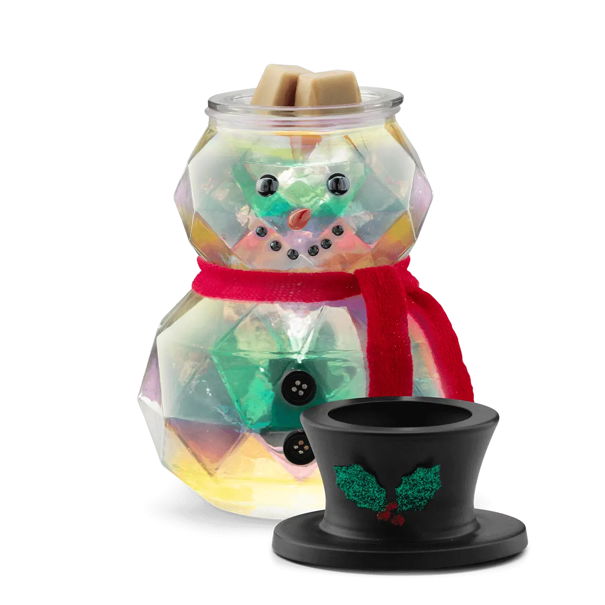 Scentsy November 2024 Warmer of the Month - Snow Stopper Prismatic Snowman + Christmas Cookie