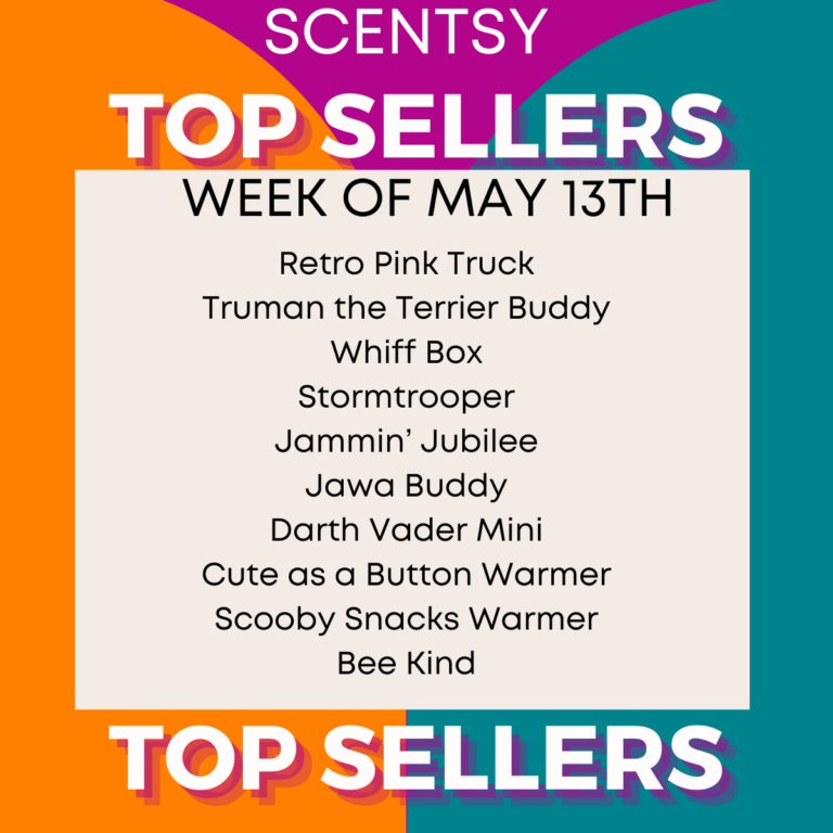 Scentsy Top Sellers - Week of May 13, 2024