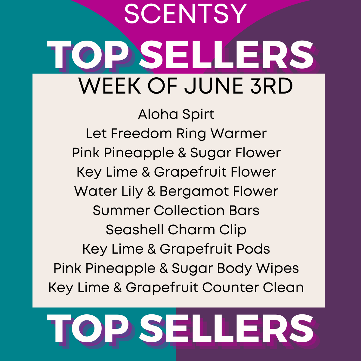 Top Sellers Scentsy may 20 2024