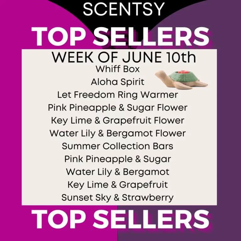 Scentsy Top Sellers - Week of June 10, 2024