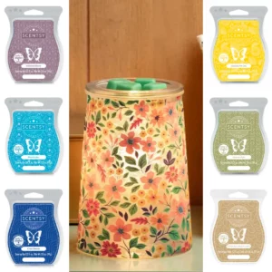 Wildflower Scentsy Warmer & Wax Bundle