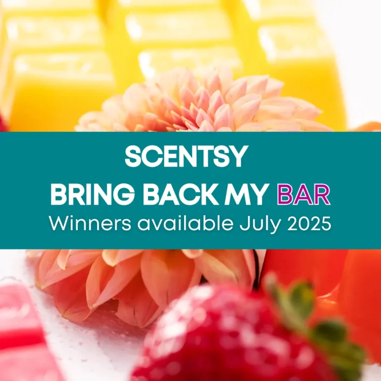Scentsy Bring Back my Bar July 2025 Winners